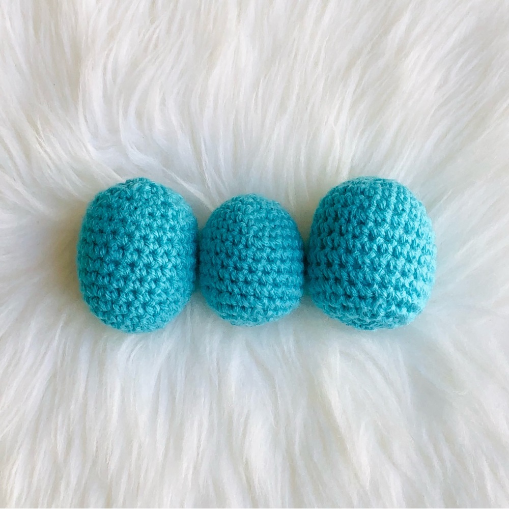 Crochet Easter Eggs 3 pc - Picture 2 of 5